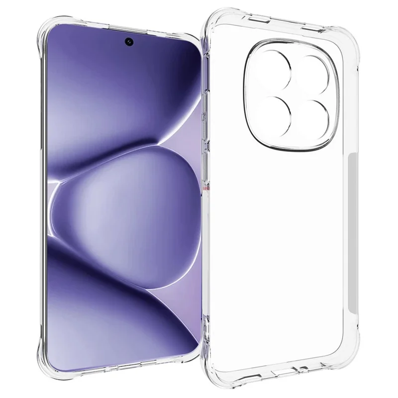 Funda de teléfono móvil TPU para Xiaomi Redmi Note 15 Pro 5G, antideslizante, transparente