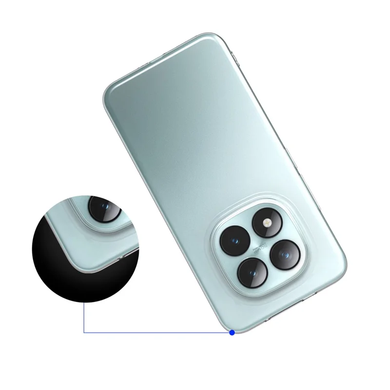 Obudowa tylna do Xiaomi Redmi Note 15 Pro 4G, przezroczysta, ultra cienka, giętka obudowa z tworzywa TPU