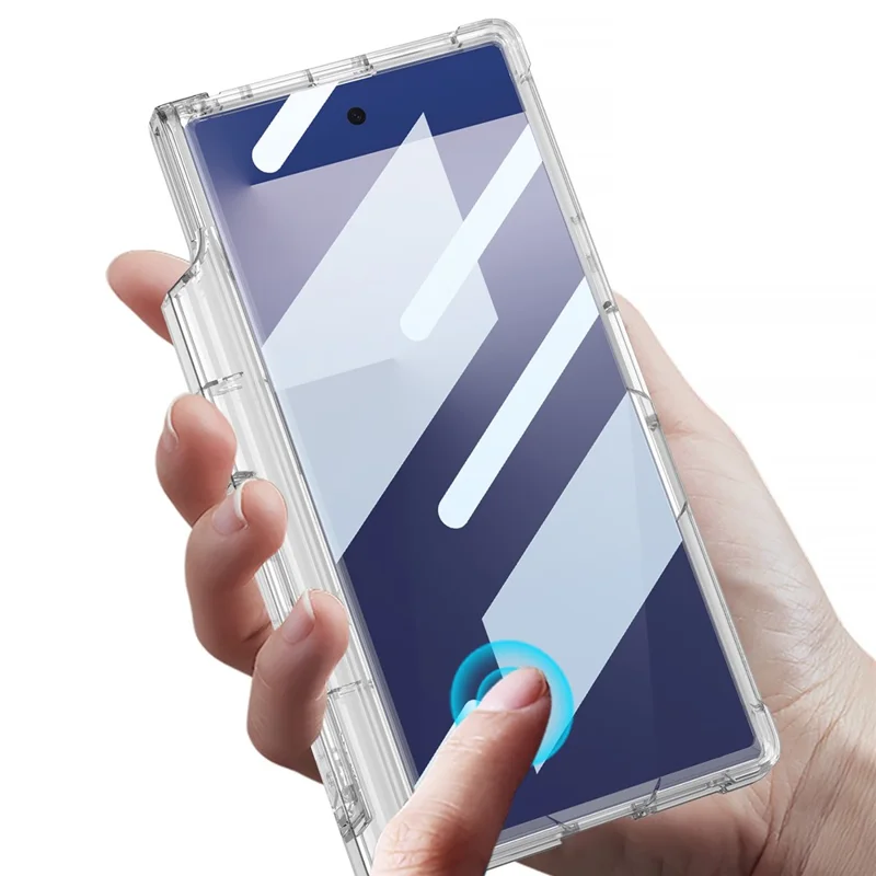 GKK For Samsung Z Fold 7 5G Airbag Hinge Kickstand S Pen Holder Wireless Charging Built-in Magnet Shockproof Foldable Case