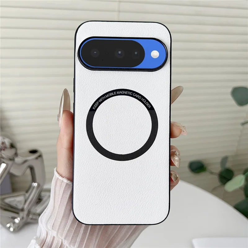 For Google Pixel 10 / 10 Pro Case Anti-Drop PU Leather + PC Cover Magnetic Case - White
