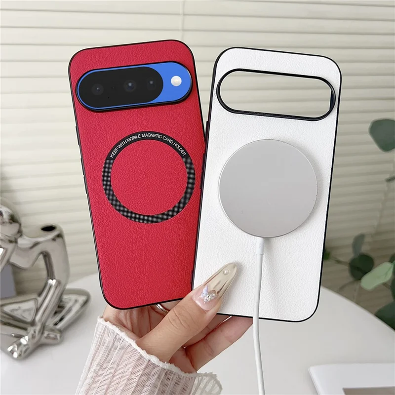 For Google Pixel 10 / 10 Pro Case Anti-Drop PU Leather + PC Cover Magnetic Case - White