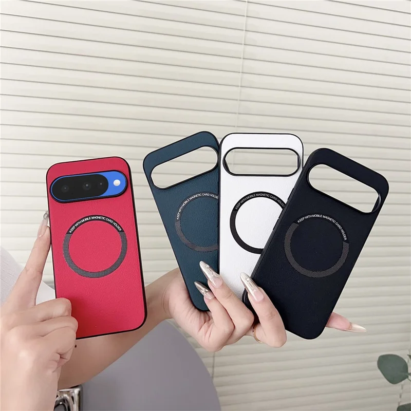 For Google Pixel 10 / 10 Pro Case Anti-Drop PU Leather + PC Cover Magnetic Case - White