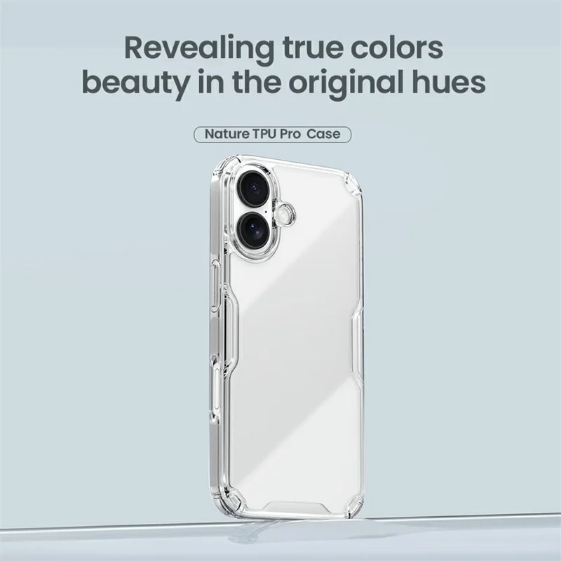 NILLKIN Nature Pro Series For iPhone 17 Case PC + TPU Anti-Scratch Clear Back Cover - Transparent