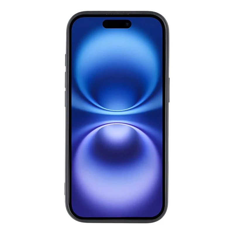 For iPhone 17 Magnetic Case Carbon Fiber Texture TPU PC Phone Back Cover - Grey