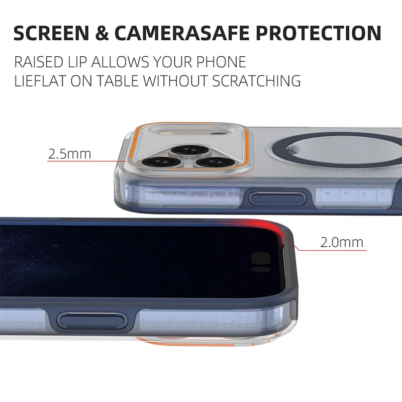 iPhone 17 Pro Magnetische Hülle mit Ständer TPU + PC stoßfeste Handyhülle - Minzgrün