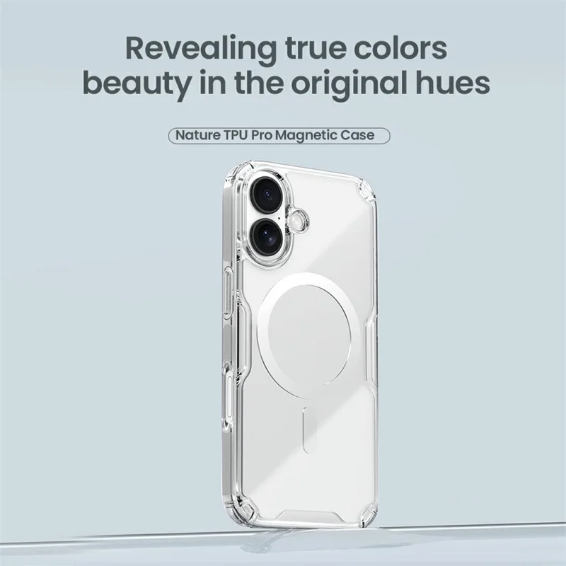 NILLKIN Nature Pro Series for iPhone 17 Case Compatible with MagSafe TPU + PC Ultra Clear Phone Case - Transparent
