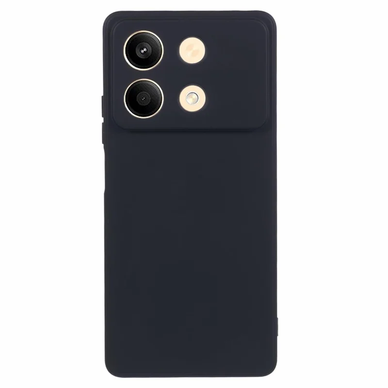 AMORUS For Xiaomi Redmi Note 13R Pro 5G Case Precise Cutouts TPU Fiber Lining Shockproof Phone Cover - Black