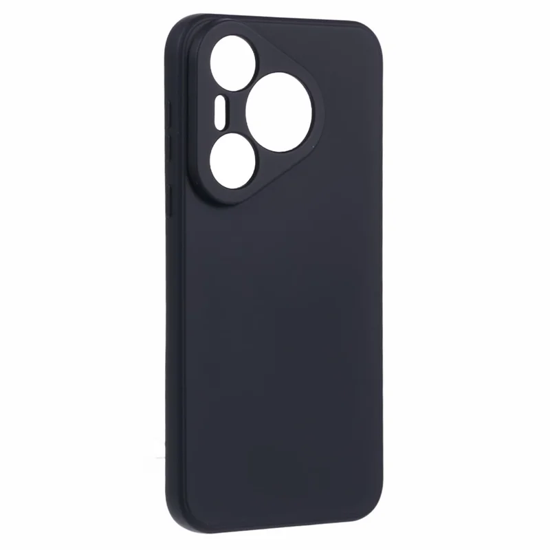 AMORUS For Huawei Pura 70 Pro Case Precise Cutouts TPU Fiber Lining Shockproof Phone Cover - Black