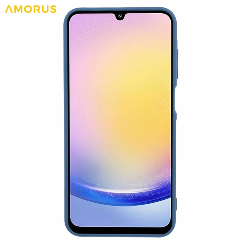 AMORUS For Samsung Galaxy A15 4G / 5G Case Precise Cutouts TPU Fiber Lining Shockproof Phone Cover - Sapphire