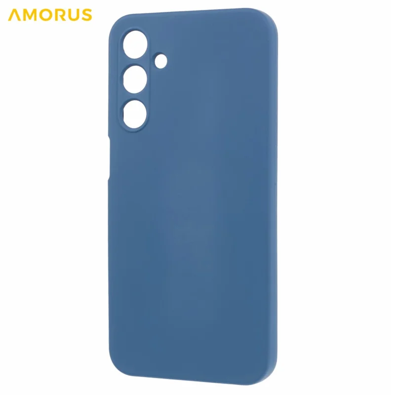 AMORUS For Samsung Galaxy A15 4G / 5G Case Precise Cutouts TPU Fiber Lining Shockproof Phone Cover - Sapphire