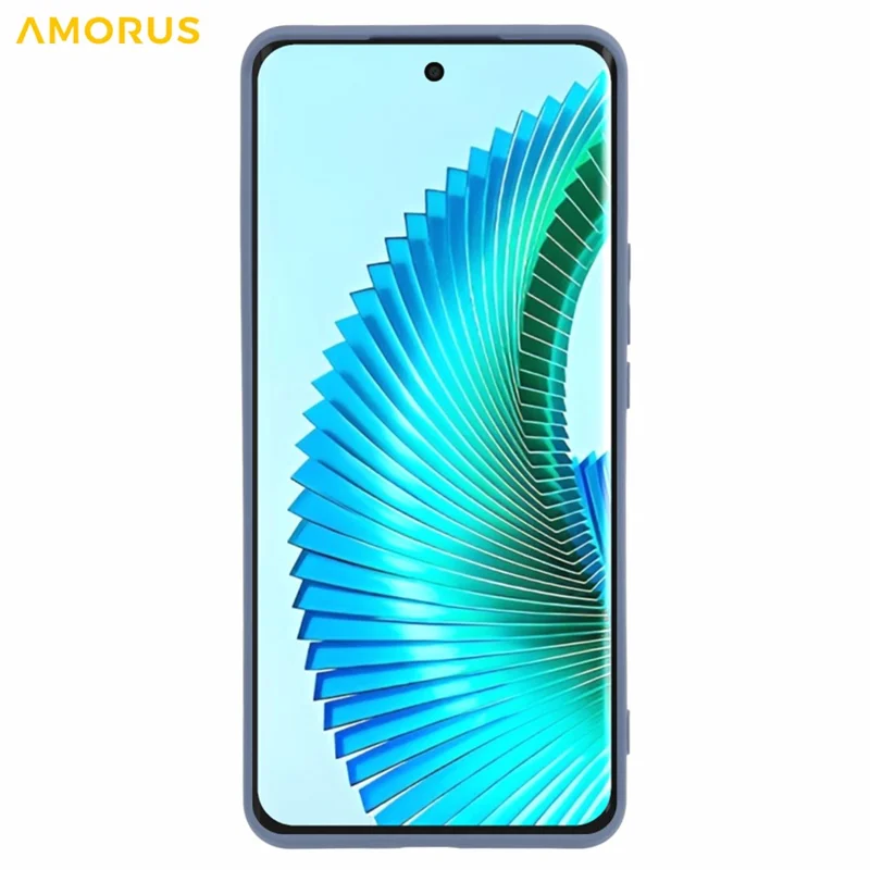 AMORUS Phone Case For Honor X9b 5G / Magic6 Lite 5G / X50 5G Precise Cutouts TPU Fiber Lining Shockproof Cover - Lavender Grey