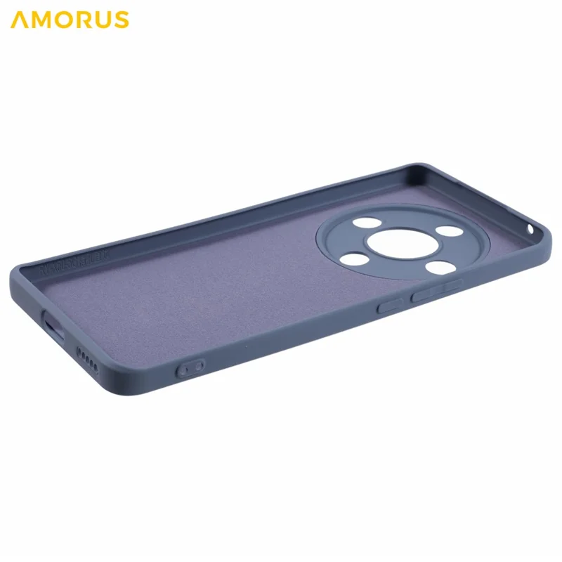 AMORUS Phone Case For Honor X9b 5G / Magic6 Lite 5G / X50 5G Precise Cutouts TPU Fiber Lining Shockproof Cover - Lavender Grey