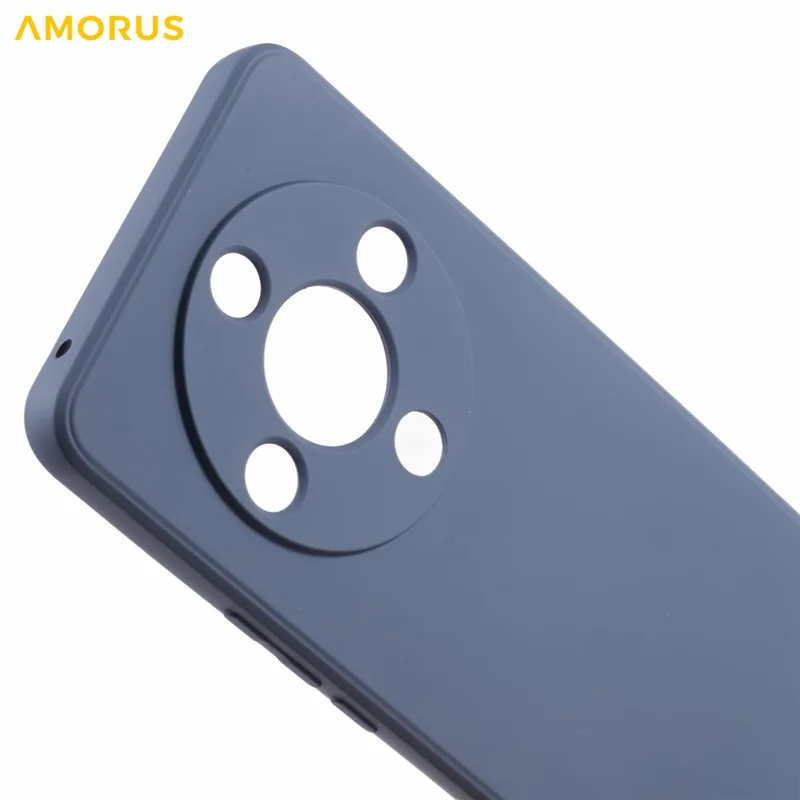 AMORUS Phone Case For Honor X9b 5G / Magic6 Lite 5G / X50 5G Precise Cutouts TPU Fiber Lining Shockproof Cover - Lavender Grey