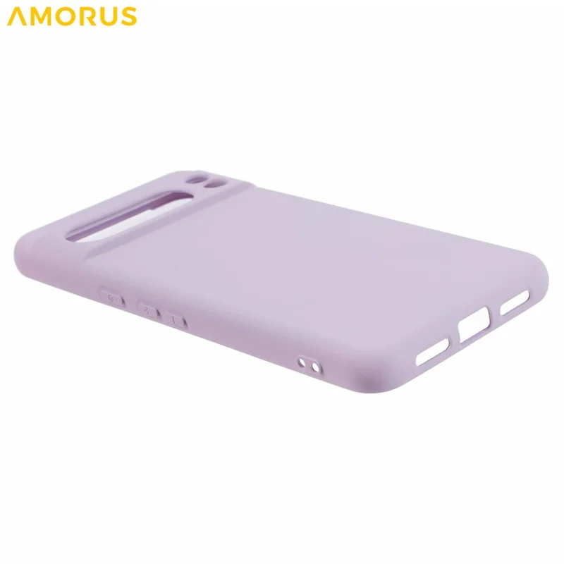 AMORUS Para Capa do Google Pixel 8 Pro - Cortes Precisos, Revestimento de Fibra de TPU, Capa de Telefone à Prova de Choques - Roxo