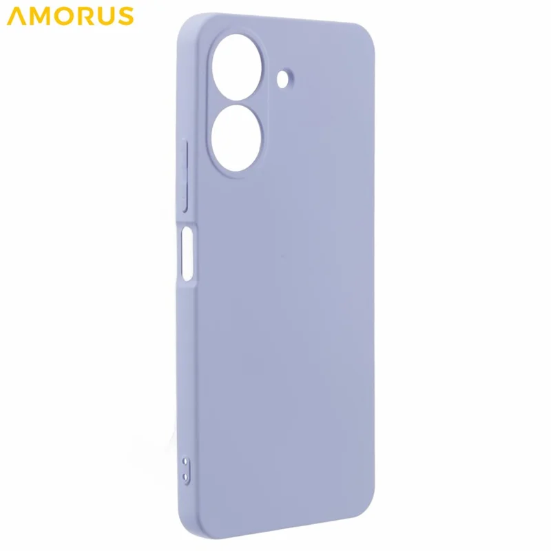 AMORUS für Xiaomi Redmi 13C 4G / Poco C65 4G Hülle - Präzise Aussparungen, TPU-Faser-Futter, stoßfeste Handyhülle - Hellviolett