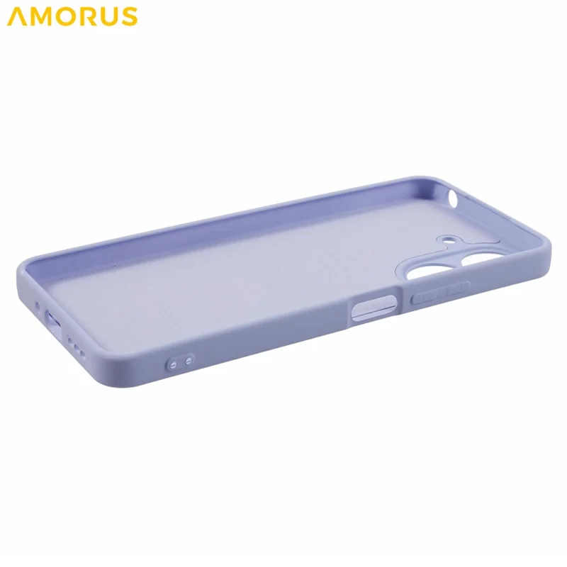 AMORUS für Xiaomi Redmi 13C 4G / Poco C65 4G Hülle - Präzise Aussparungen, TPU-Faser-Futter, stoßfeste Handyhülle - Hellviolett