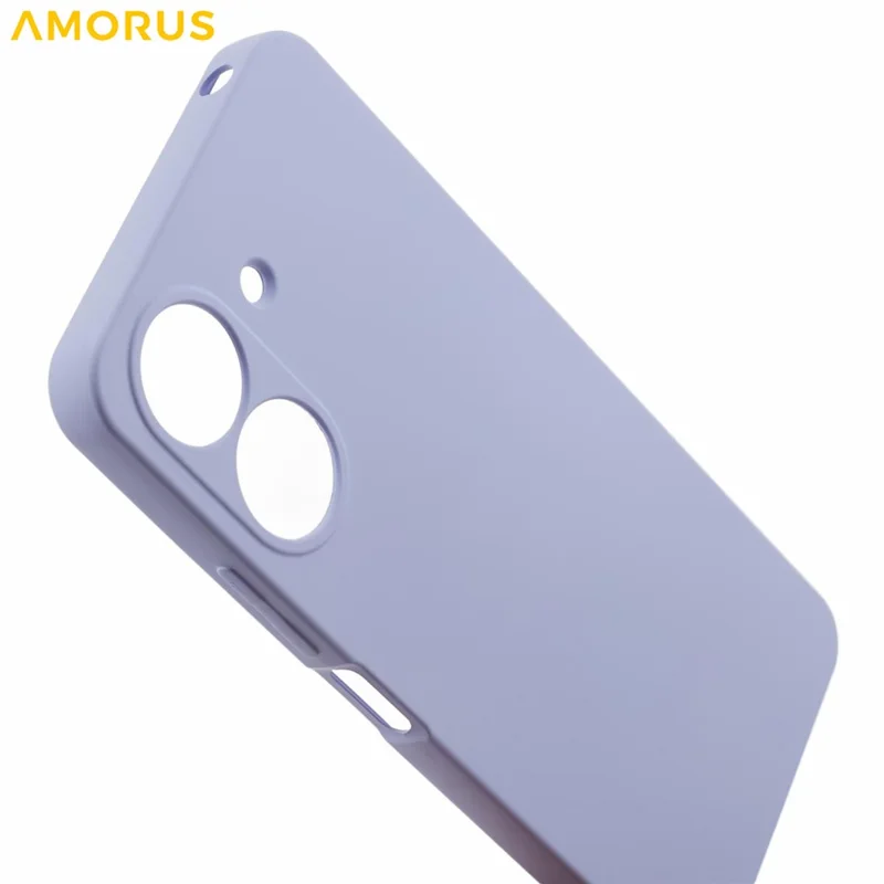AMORUS für Xiaomi Redmi 13C 4G / Poco C65 4G Hülle - Präzise Aussparungen, TPU-Faser-Futter, stoßfeste Handyhülle - Hellviolett
