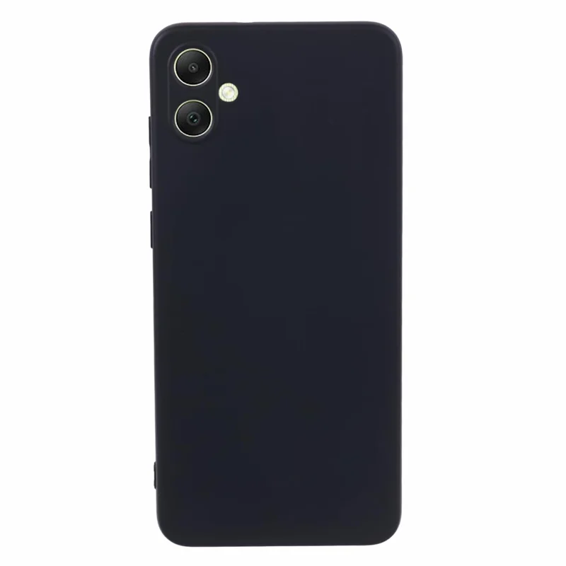 AMORUS For Samsung Galaxy A05 4G Case Precise Cutouts TPU Fiber Lining Shockproof Phone Cover - Black