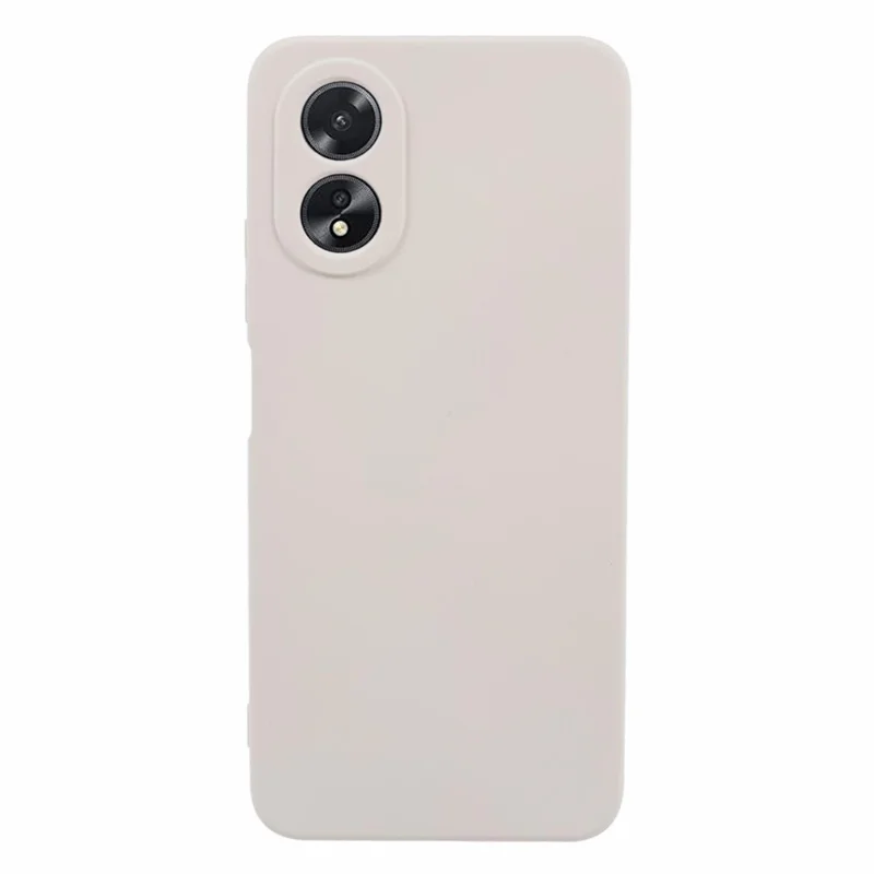 AMORUS For Oppo A38 4G / A18 4G Case Precise Cutouts TPU Fiber Lining Shockproof Phone Cover - White