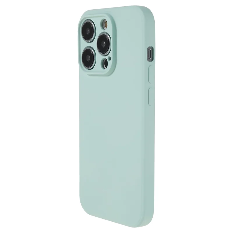 AMORUS Für iPhone 15 Pro Max Hülle Präzise Aussparungen TPU Faser Futter Stoßfeste Handyhülle - Baby Blau
