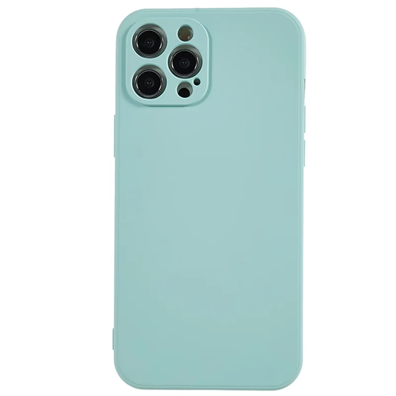 AMORUS Para Caso do iPhone 12 Pro Cortes Precisos Forro de Fibra TPU Capa de Telefone à Prova de Choque - Azul Bebê
