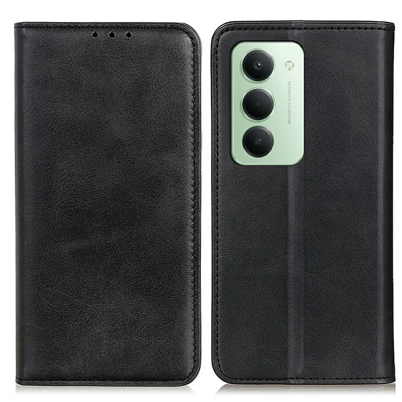 Folia do Xiaomi Redmi 15 5G (Global) (169 mm) z klapką ze sztucznej skóry z portfelem - Czarny