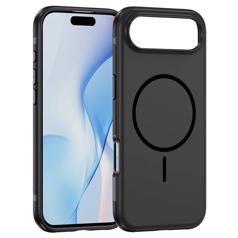 For iPhone Air Case Compatible with MagSafe 2.8mm PC + 2.2mm TPU Shockproof Hybrid Phone Cover - Black