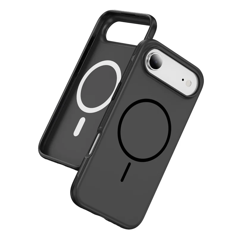 For iPhone Air Case Compatible with MagSafe 2.8mm PC + 2.2mm TPU Shockproof Hybrid Phone Cover - Black