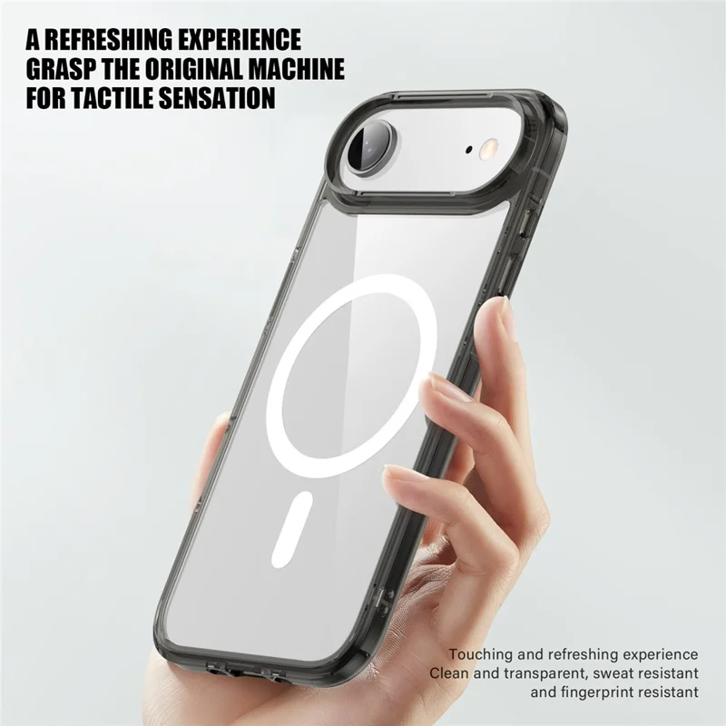 Transparante telefoonhoes voor iPhone Air, compatibel met MagSafe, TPU + PC, transparant