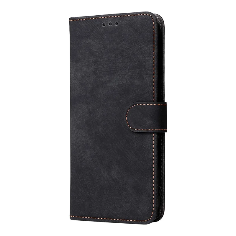 For iPhone Air Case Wallet RFID Blocking PU Leather Phone Cover Stand with Strap - Black