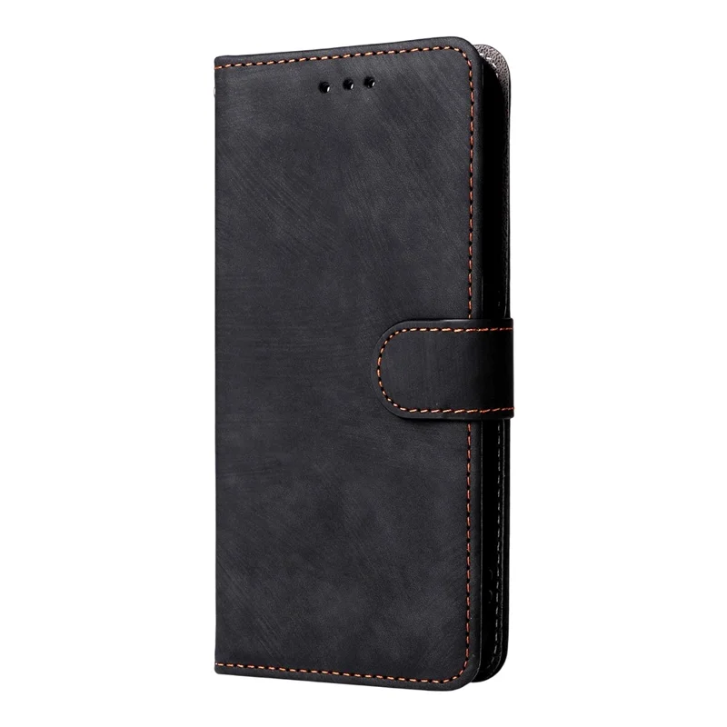 For iPhone 17 Case Wallet RFID Blocking PU Leather Phone Cover Stand with Strap - Black