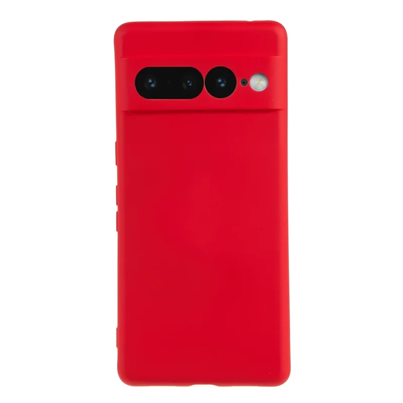 AMORUS For Google Pixel 7 Pro 5G Case Precise Cutouts TPU Fiber Lining Shockproof Phone Cover - Red
