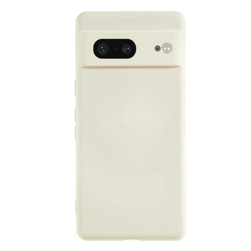 AMORUS For Google Pixel 7 5G Case Precise Cutouts TPU Fiber Lining Shockproof Phone Cover - White