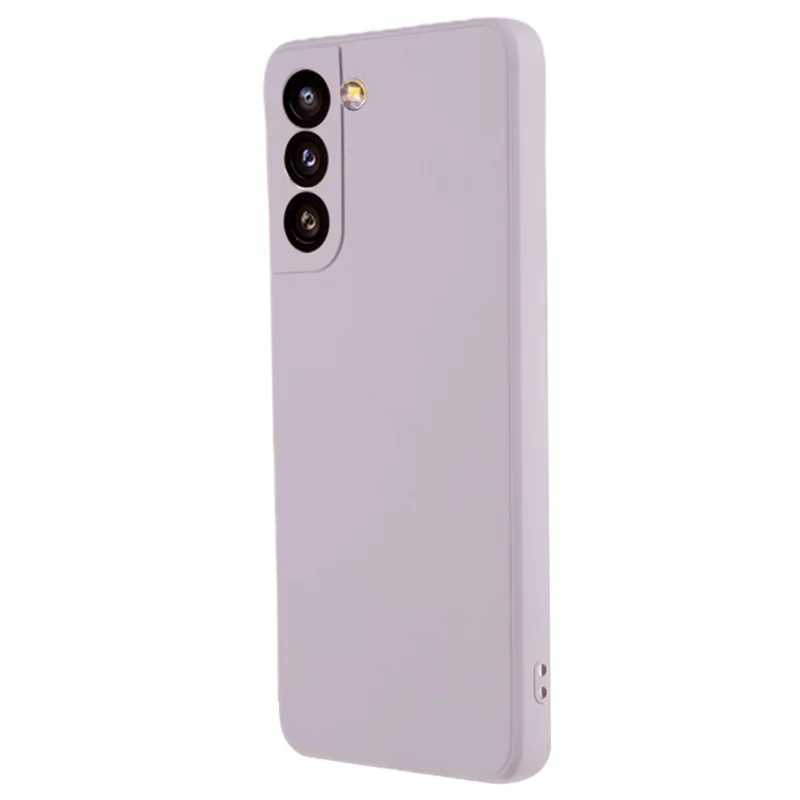 AMORUS For Samsung Galaxy S21 4G / 5G Case Precise Cutouts TPU Fiber Lining Shockproof Phone Cover - Purple