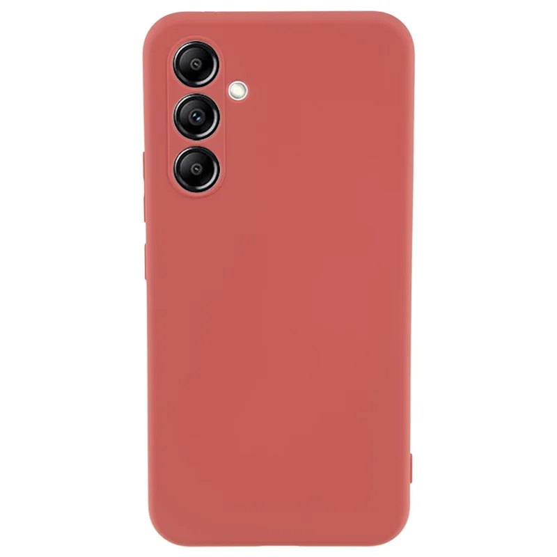 AMORUS Per Samsung Galaxy A14 5G / 4G Custodia Tagli Precisi Rivestimento in Fibra TPU Antiurto Custodia per Telefono - Hawthorn Red