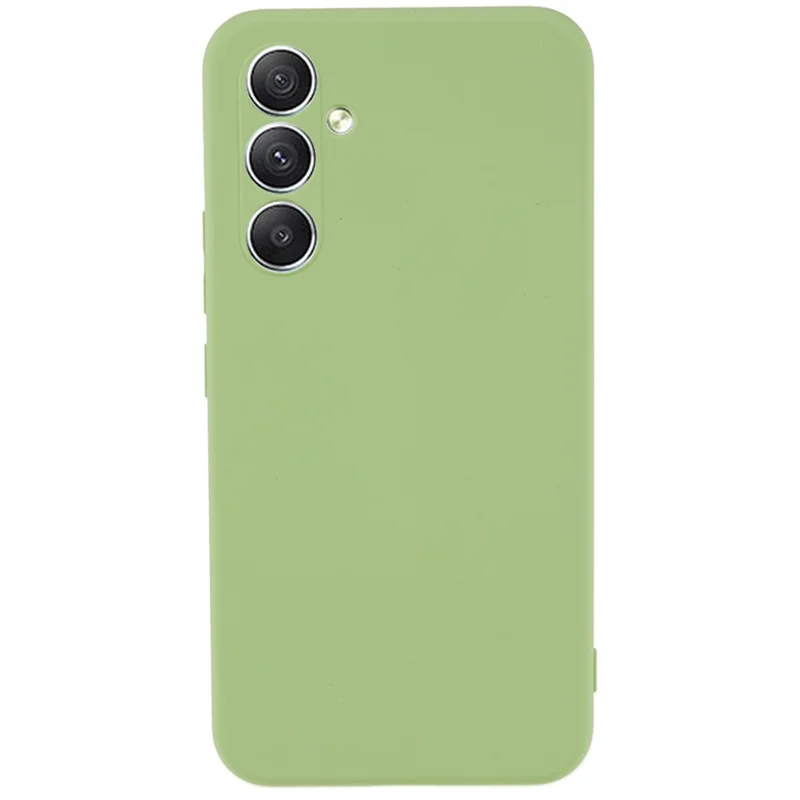 AMORUS Für Samsung Galaxy A34 5G Hülle Präzise Aussparungen TPU-Faser-Futter Stoßfeste Handyhülle - Matcha-Grün