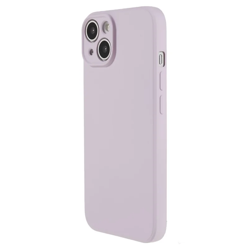 AMORUS For iPhone 13 Case Precise Cutouts TPU Fiber Lining Shockproof Phone Cover - Purple