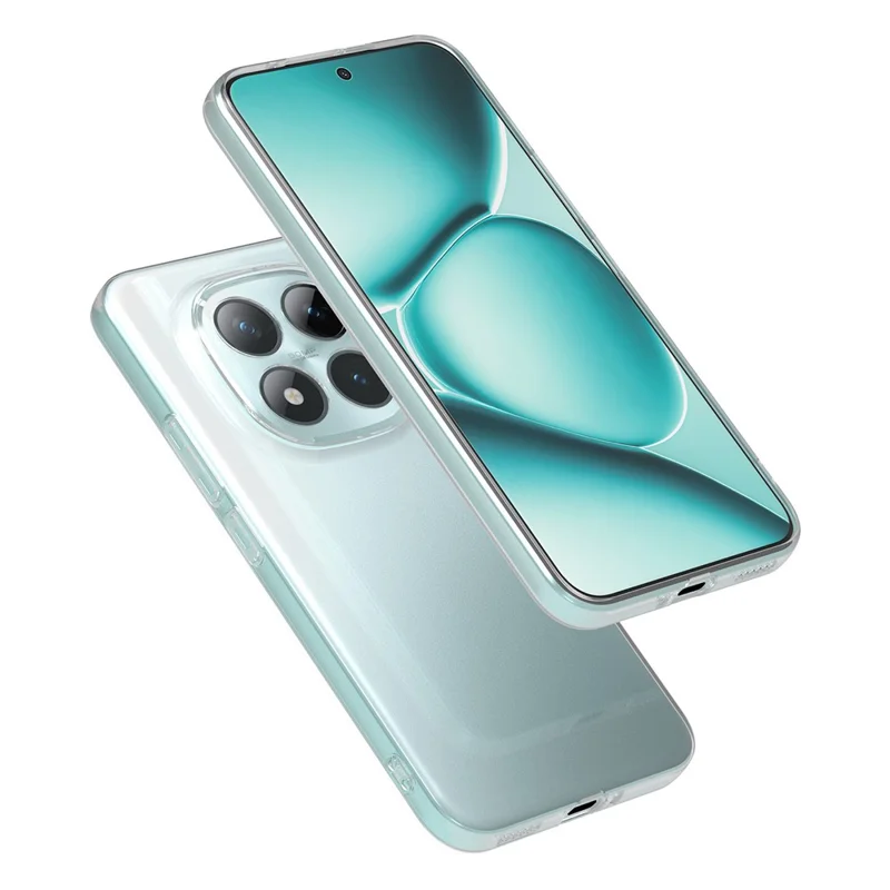 غطاء خلفي لهاتف شاومي ريدمي نوت 15 برو 5G، غطاء شفاف رفيع جدًا مصنوع من مادة TPU مرنة