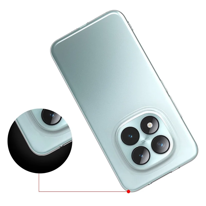 Funda Trasera Ultrafina y Flexible de TPU Transparente para Xiaomi Redmi Note 15 Pro+ 5G