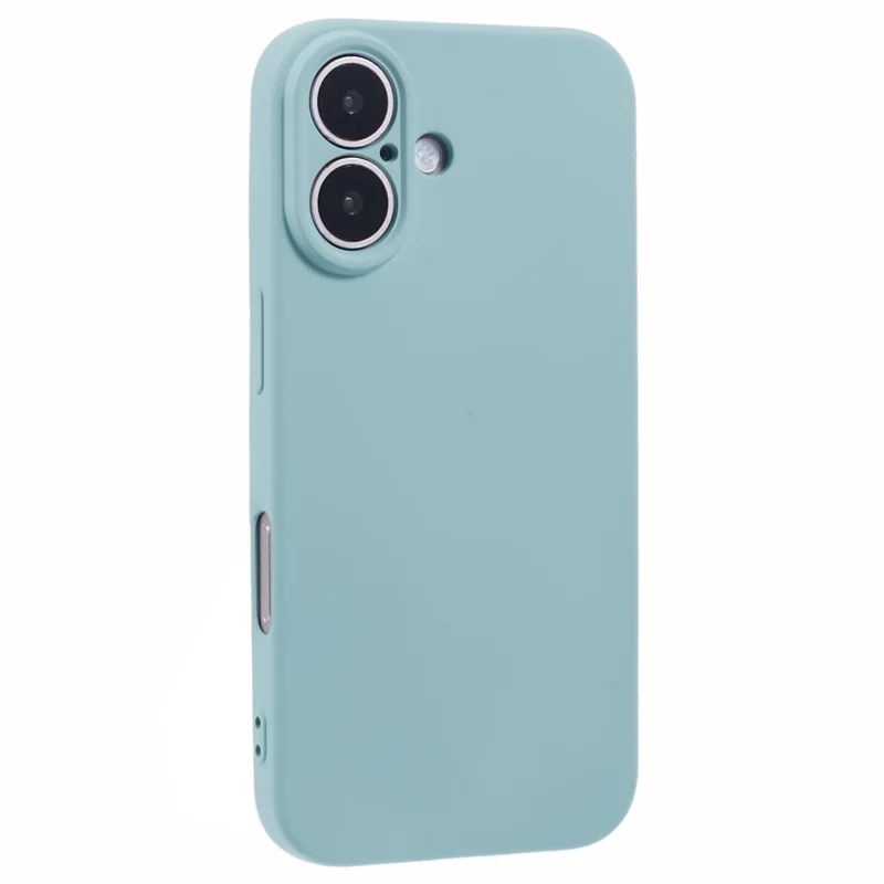 AMORUS For iPhone 16 Case Precise Cutouts TPU Fiber Lining Shockproof Phone Cover - Baby Blue