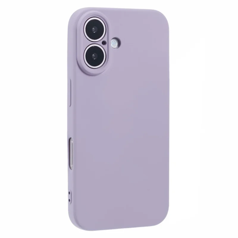 AMORUS For iPhone 16 Plus Case Precise Cutouts TPU Fiber Lining Shockproof Phone Cover - Purple
