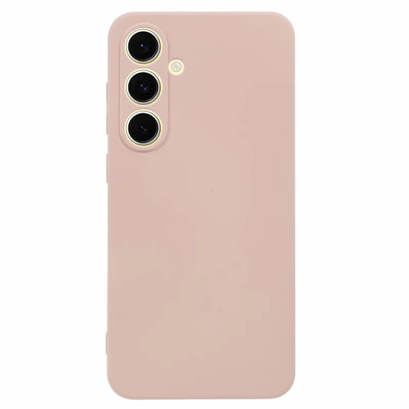 Étui pour Samsung Galaxy S24 FE AMORUS - Couvercle de téléphone antichoc avec doublure en fibre TPU et découpes précises - Rose