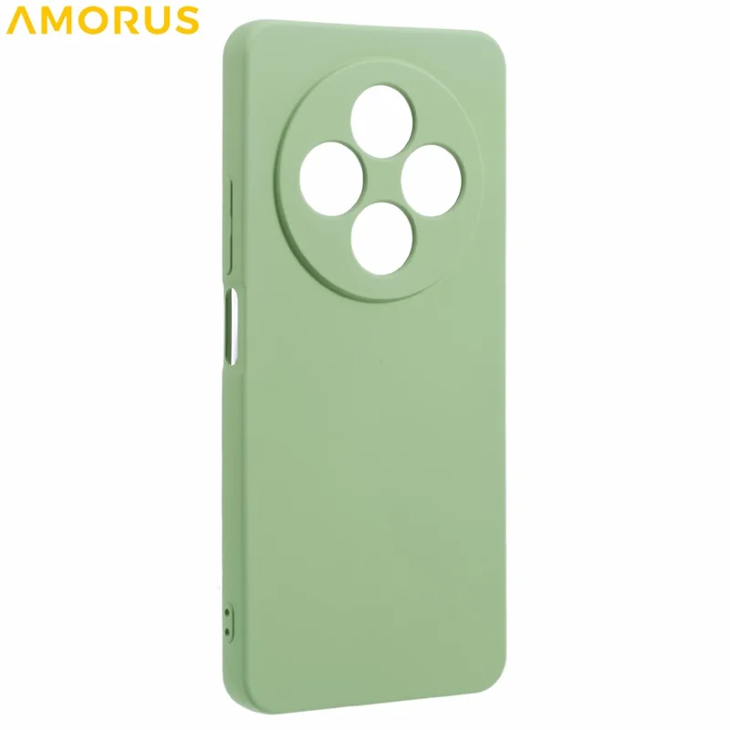 Capa de Telefone AMORUS para Xiaomi Poco C75 4G / Redmi 14R 5G / 14C 4G Recortes Precisos Revestimento de Fibra TPU à Prova de Choque - Verde Matcha