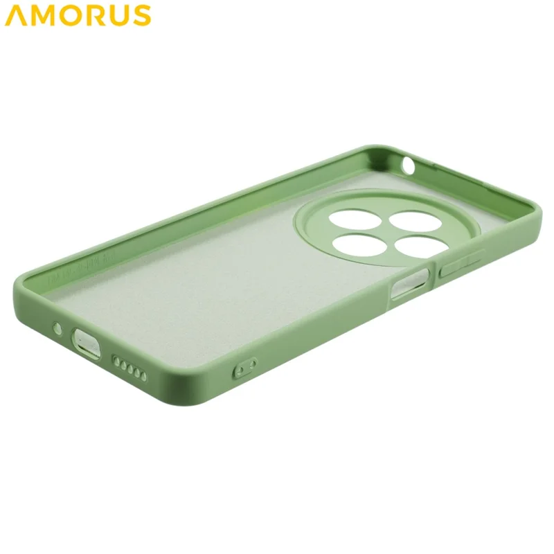 Capa de Telefone AMORUS para Xiaomi Poco C75 4G / Redmi 14R 5G / 14C 4G Recortes Precisos Revestimento de Fibra TPU à Prova de Choque - Verde Matcha