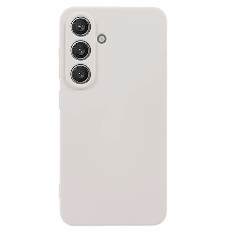AMORUS For Samsung Galaxy S25+ Case Precise Cutouts TPU Fiber Lining Shockproof Phone Cover - White