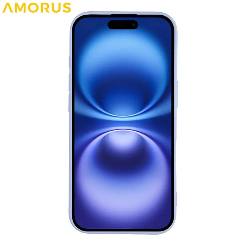 AMORUS For iPhone 17 Case Precise Cutouts TPU Fiber Lining Shockproof Phone Cover - Light Purple