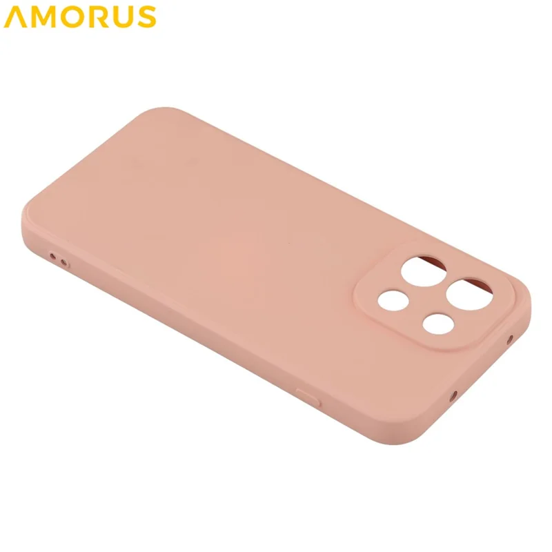 AMORUS For OnePlus 13T 5G Case Precise Cutouts TPU Fiber Lining Shockproof Phone Cover - Pink