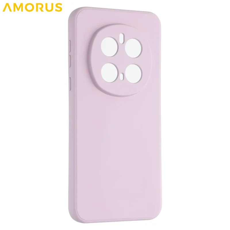 AMORUS For Honor Magic7 Pro 5G Case Precise Cutouts TPU Fiber Lining Shockproof Phone Cover - Purple