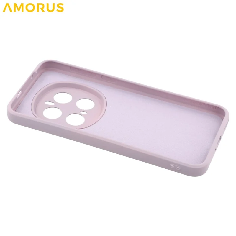 AMORUS For Honor Magic7 Pro 5G Case Precise Cutouts TPU Fiber Lining Shockproof Phone Cover - Purple