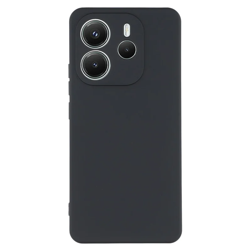 AMORUS For Xiaomi Redmi Note 14 4G (163.25mm) Case Precise Cutouts TPU Fiber Lining Shockproof Phone Cover - Black